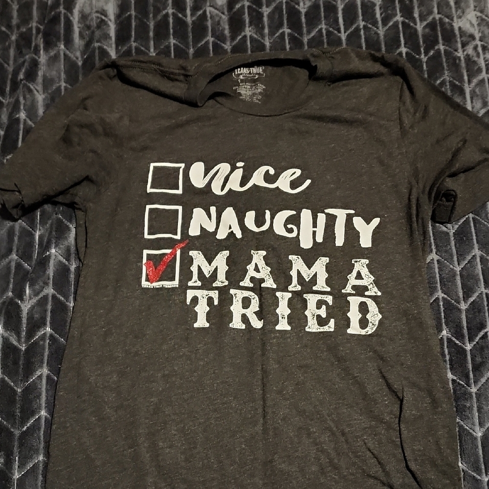Charcoal Graphic Tee with Humorous Text